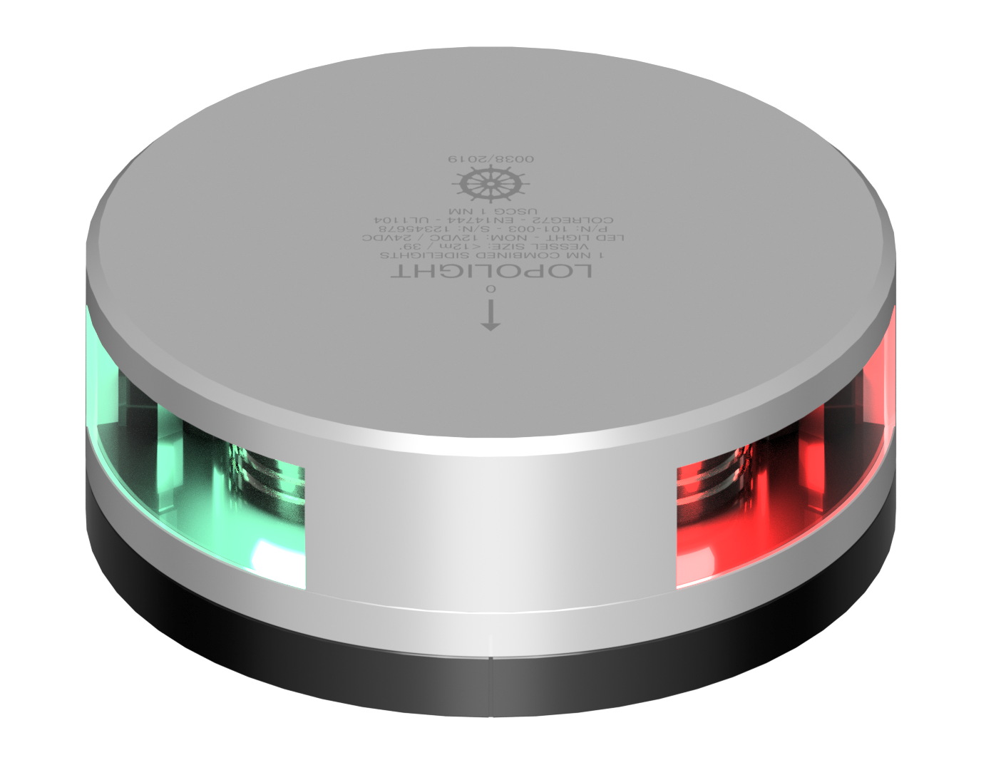 1nm Comb Sidelight, silver  w/FB base